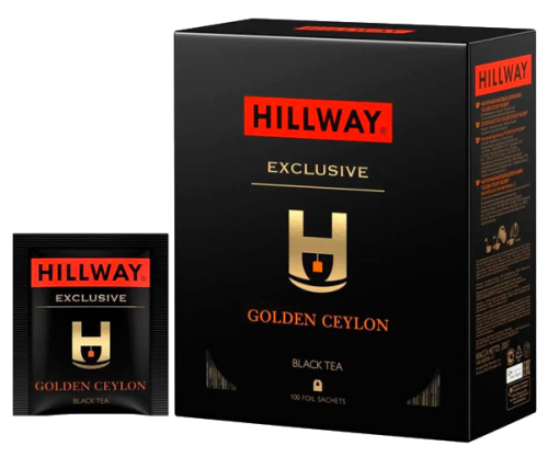Чай черный Hillway Exclusive Golden Ceylon в пакетиках (100шт)