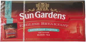 Чай чорний Sun Gardens English Breakfast 25пак.