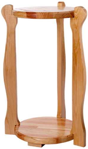 Подставка деревянная фигурная высокая
