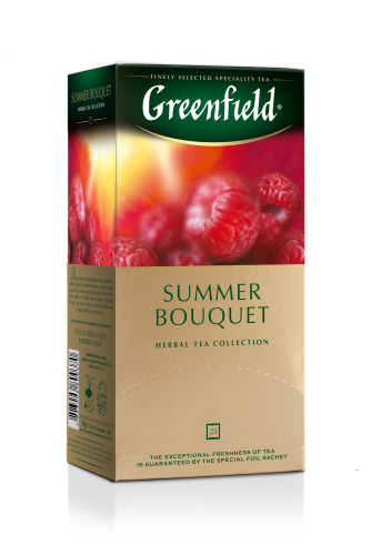 Чай трав'яний з малиною Greenfield Summer Bouquet (25 пак.)