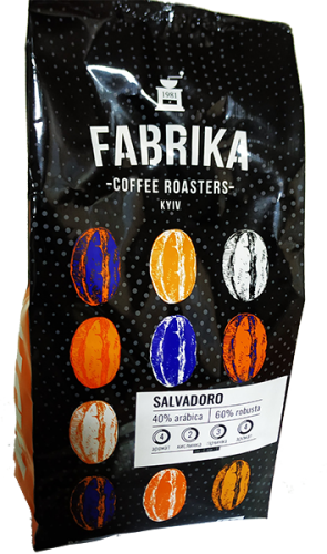 Кава в зернах Fabrika Coffee Salvadoro 1кг.