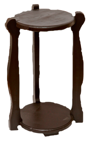 Подставка деревянная фигурная высокая венге
