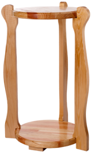 Подставка деревянная фигурная высокая