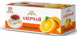 Чай AZERCAY черный  с ароматом апельсина (25 пак.)