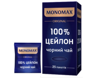 Черный чай Мономах 100% цейлон в пакетиках (25шт)